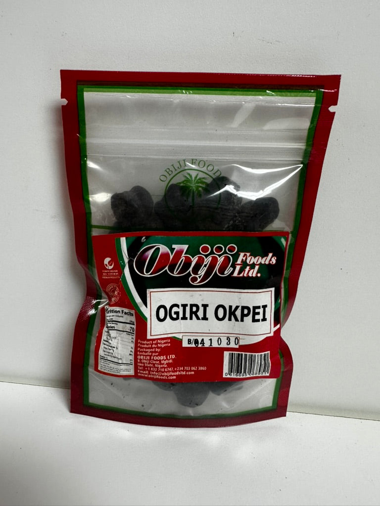 Obiji Foods Ogiri Okpei – Fermented African Seasoning for Authentic Dishes