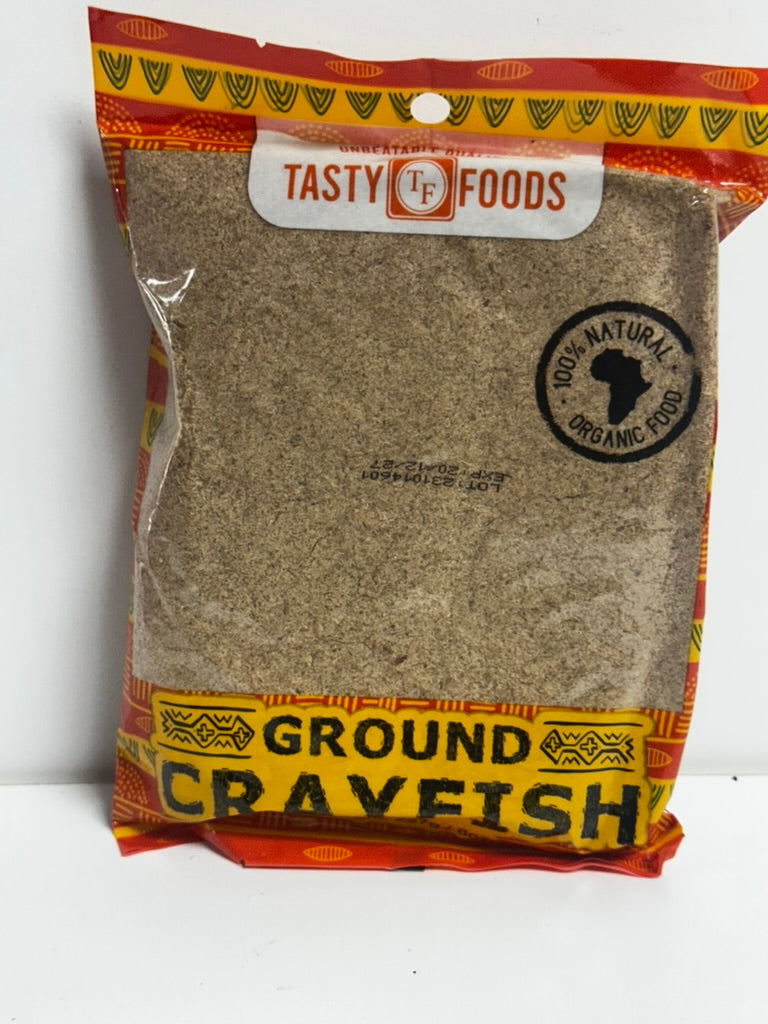 Tasty Foods Ground Crayfish – Premium Dried & Ground Seafood Seasoning