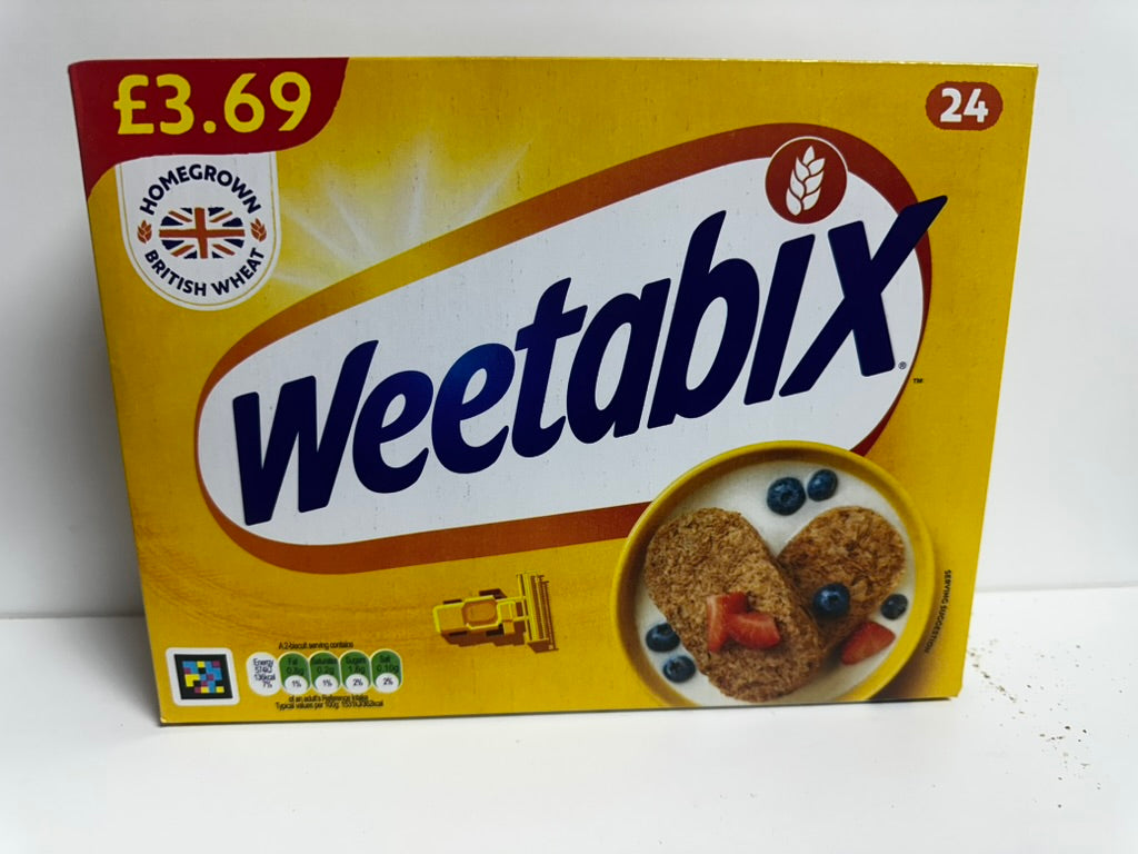 Weetabix Wholegrain Cereal - 24 Biscuits | High Fiber & Nutritious Breakfast