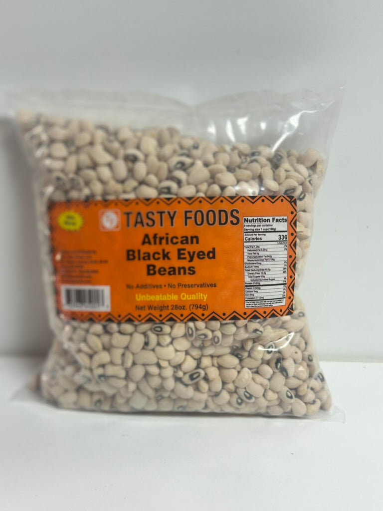 Tasty Foods African Black Eyed Beans - Premium Quality, No Additives, No Preservatives