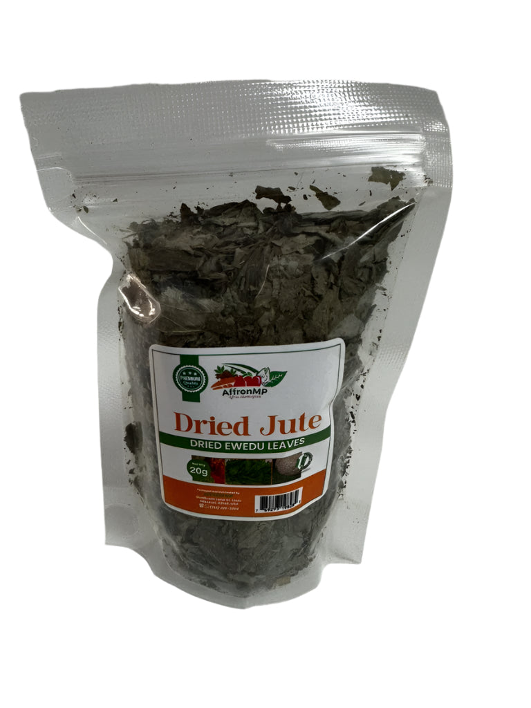 AffronMP Dried Jute (Ewedu Leaves) – Premium Quality Nigerian Vegetable for Soups & Stews