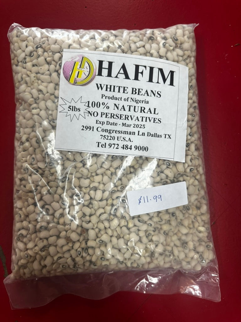 Hafim White Beans - 5lbs | 100% Natural & No Preservatives