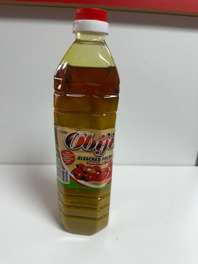 Obiji Bleached Palm Oil – Cholesterol-Free African Cooking Oil for Rich & Flavorful Dishes