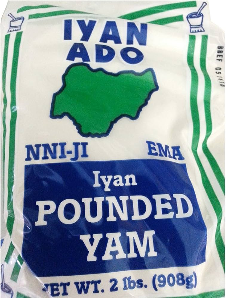 Iyan Ado Pounded Yam Flour 2 lbs (908g) – Authentic Nigerian Iyan Yam Powder for Smooth Pounded Yam, Poundo Yam Alternative, African Fufu Yam Flour, Traditional West African Swallow Food
