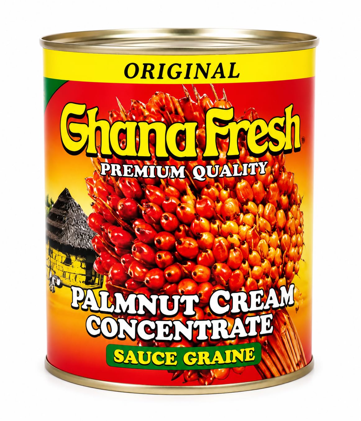 Palmnut Cream Concentrate Sauce Graine 800g Can – Premium Palm Nut Soup Base for African Cooking, Authentic West African Palm Cream for Banga Soup, Stews,