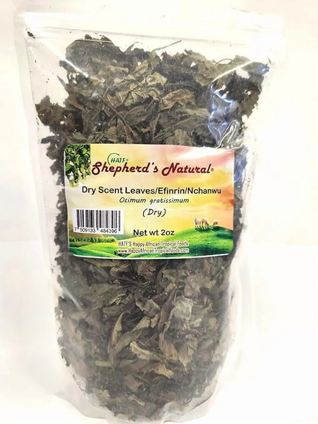Dried Nchanwu Leaves | Efinrin | African Scent Leaves – 100% Natural Ocimum Gratissimum – 2oz – Authentic Nigerian Herb for Soups, Stews, Herbal Tea, Cooking & Immune Support – No Preservatives -4oz