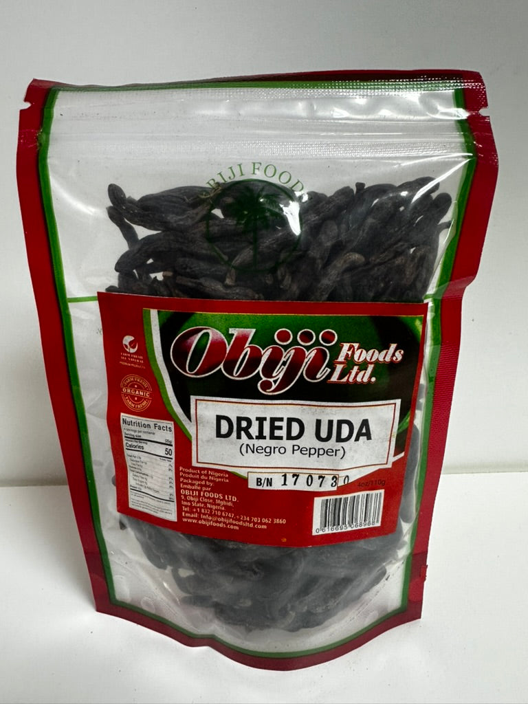 Obiji Foods Dried Uda (Negro Pepper) – Premium West African Spice for Cooking & Herbal Remedies