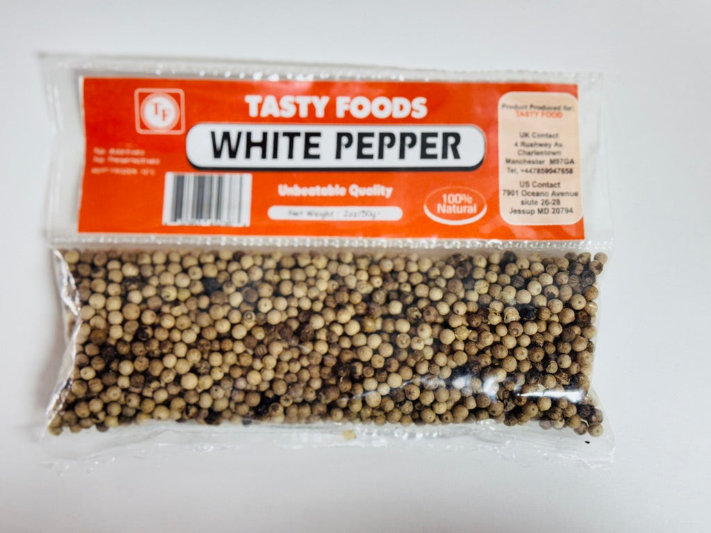 Tasty Foods Whole White Pepper – Premium Quality