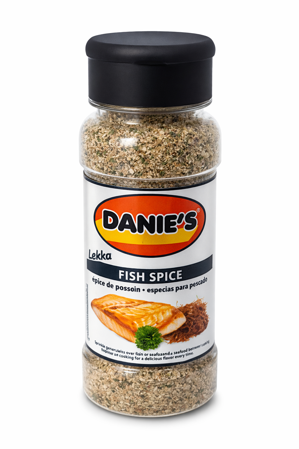 DANIE'S Lekka Fish Spice Seasoning Blend – Premium Seafood Seasoning for Fish, Salmon, Shrimp & Grilled Seafood – Savory Lemon Herb Fish Rub, All-Purpose Seafood Spice Mix for Baking, Frying, BBQ & Air Fryer Cooking – Gourmet Fish Seasoning Shaker
