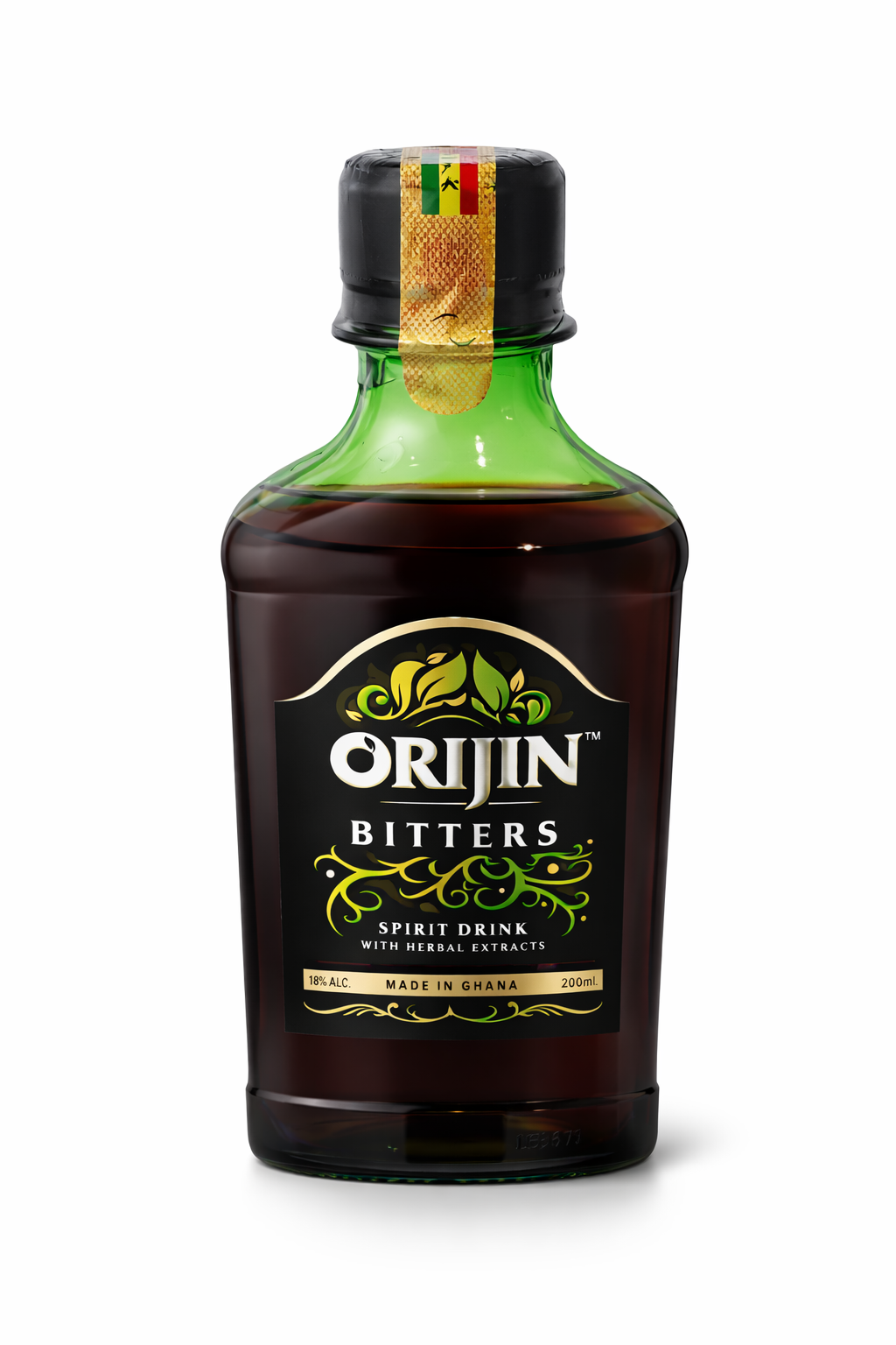 Oriijin Bitters Herbal Spirit Drink 18% Alc 200ml – Ghana Herbal Bitters Infused Spirit with Natural Botanical Extracts, Premium Herbal Alcoholic Beverage, Smooth Digestive Herbal Liquor, African Bitters Drink for Social Occasions and Relaxation