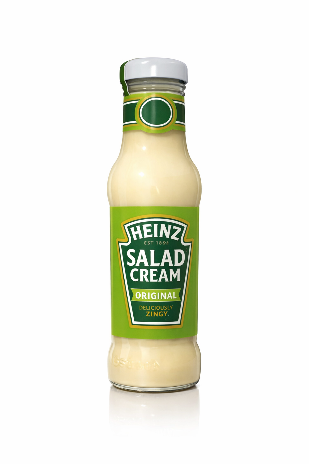 Heinz Salad Cream Original Dressing, Tangy Zesty Salad Sauce, Classic British Style Creamy Condiment for Salads, Sandwiches, Fries and Dips, Smooth Pour Bottle, Rich Flavor Everyday Table Sauce