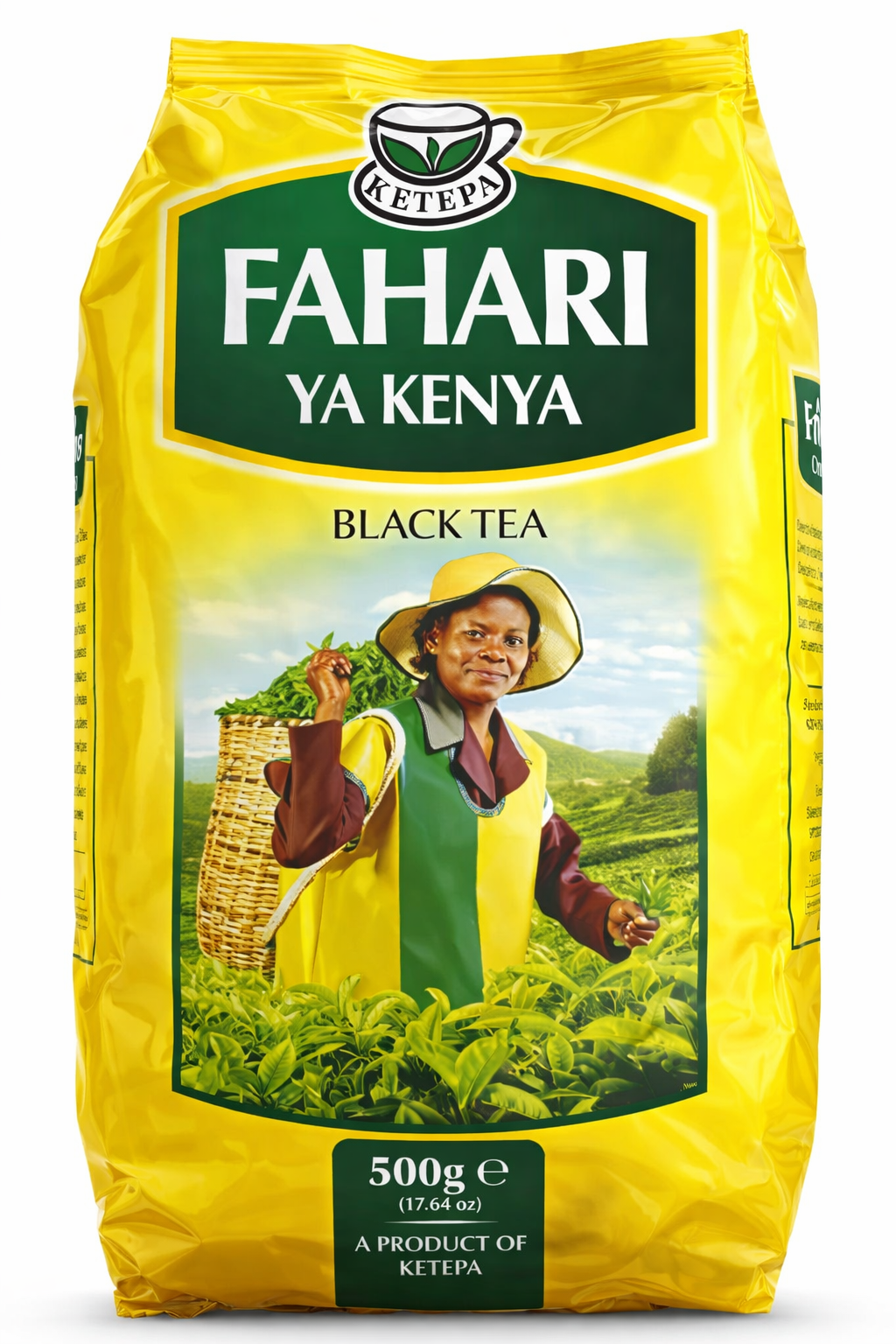 Ketepa Fahari Ya Kenya Black Tea 500g (17.64oz) – Premium Kenyan Loose Leaf Black Tea, Strong Bold Flavor, High Altitude African Tea, Rich Aroma Breakfast Tea, Natural Caffeine Energy Tea for Milk Tea, Chai, Iced Tea & Daily Brewing