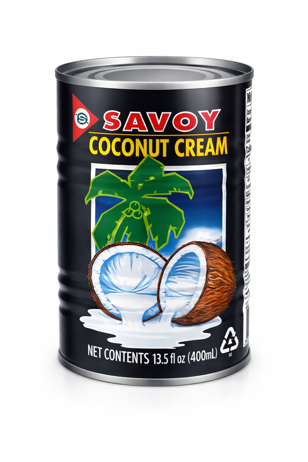 Savoy Coconut Cream 13.5 fl oz (400ml) – Premium Thick Coconut Cream for Cooking, Baking & Thai Curry – Unsweetened Coconut Milk Cream, Vegan, Dairy Free, Keto Friendly, Gluten Free Coconut Cream for Desserts, Smoothies & Recipes