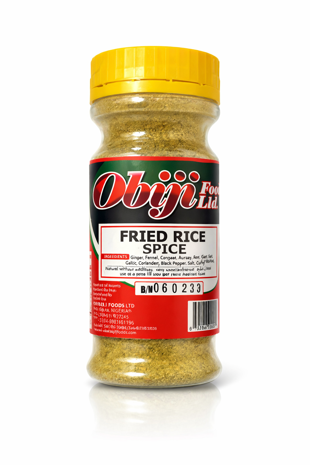 Obiji Foods Fried Rice Spice Seasoning Blend – Premium Fried Rice Seasoning Powder for Nigerian, Asian & Homemade Fried Rice – All Purpose Rice Spice Mix with Ginger, Garlic, Coriander & Black Pepper – Savory Cooking Seasoning