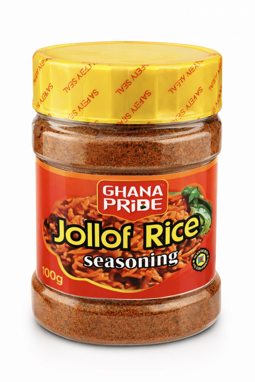 Ghana Pride Jollof Rice Seasoning 100g – Authentic West African Jollof Spice Blend – Traditional Ghanaian & Nigerian Jollof Rice Seasoning Mix – African Cooking Spice for Rice, Chicken, Beef & Stews