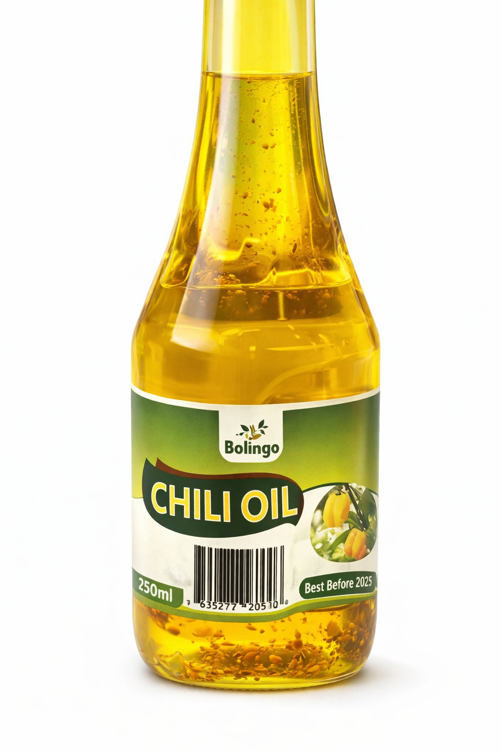 Bolingo Chili Oil 250ml – Premium Spicy Chili Infused Cooking Oil – Hot & Flavorful Chilli Oil for Asian, Chinese, Korean, Thai & Indian Cooking – Stir Fry, Noodles, Dumplings, Marinades & Dipping Sauce