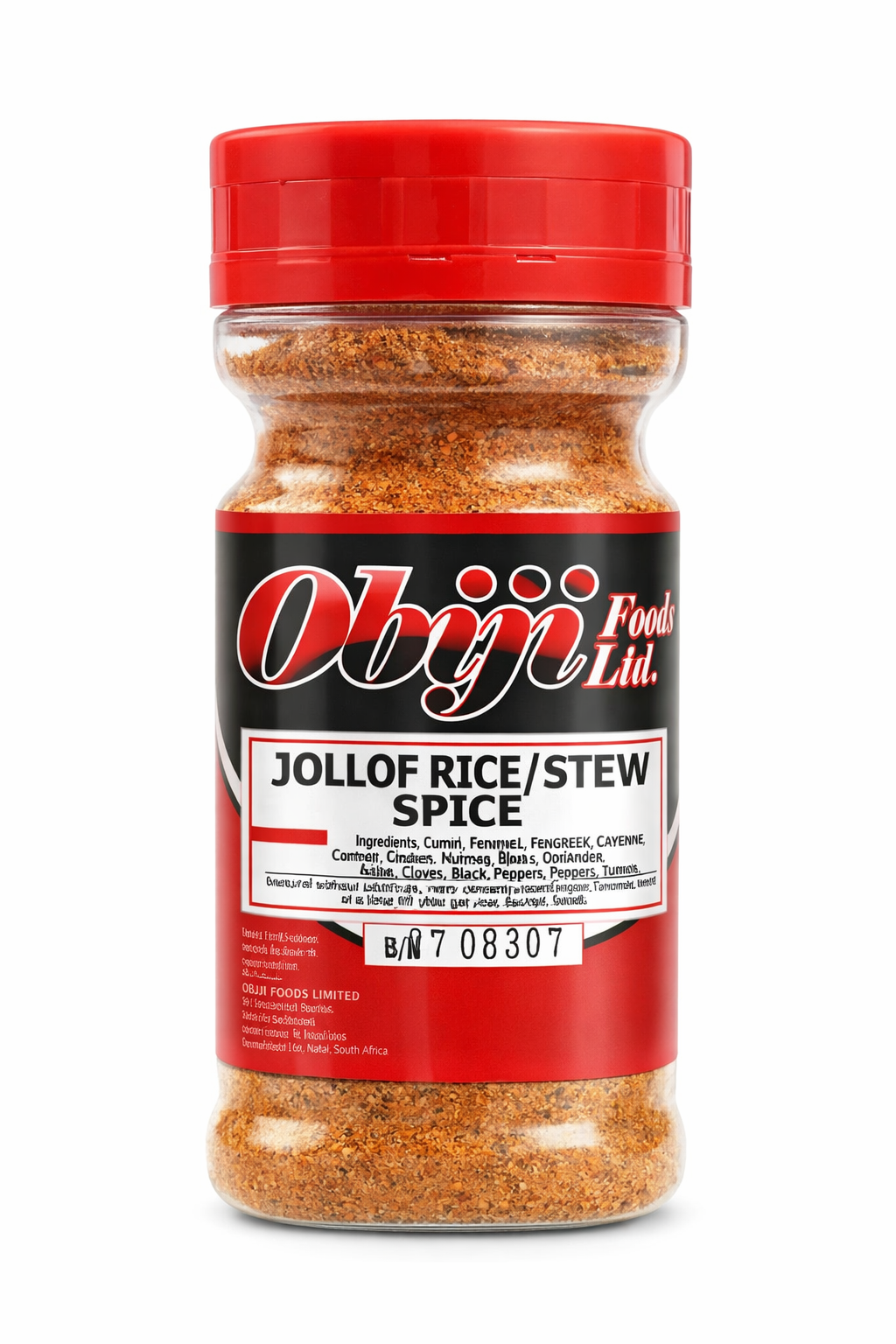 Obiji Jollof Rice & Stew Spice Seasoning Blend – Authentic West African Jollof Flavor – All-Purpose African Spice Mix for Jollof Rice, Tomato Stew, Chicken, Beef & Seafood