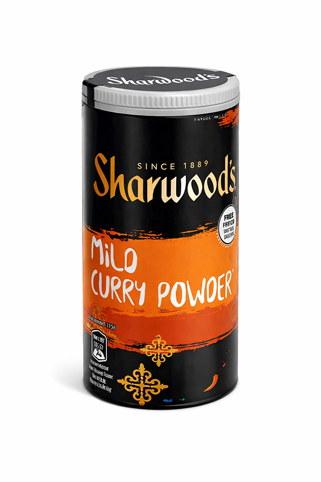 Sharwoods Mild Curry Powder – Authentic British Curry Spice Blend, Mild Heat Seasoning for Indian Curry, Chicken, Vegetables & Rice, Smooth Flavor, Premium Quality Since 1889