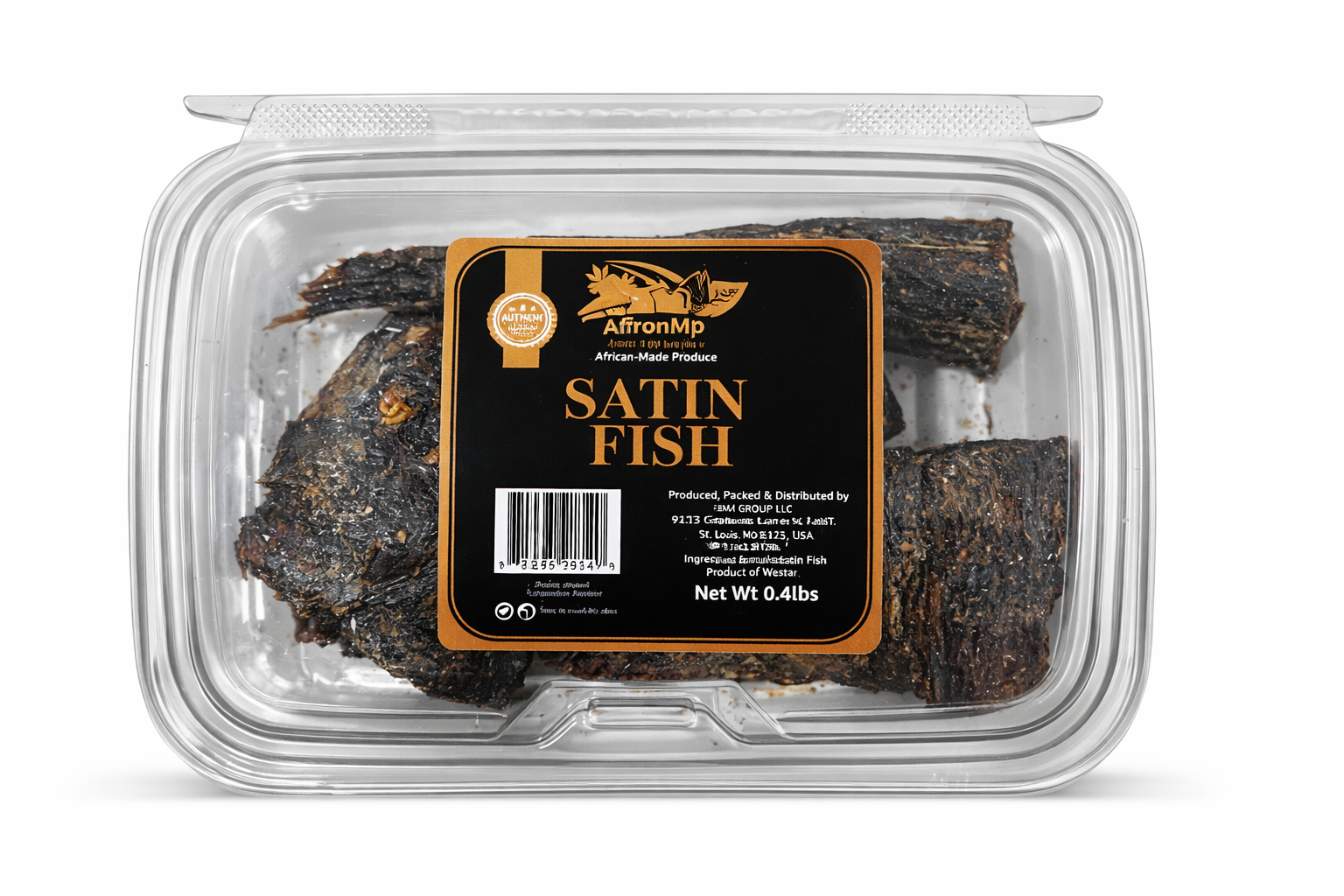 African Satin Fish Smoked Dried Fish 0.4 lbs (6.4 oz) | Authentic West African Smoked Fish | Traditional African Dry Fish for Stews Soups Pepper Soup Egusi Ogbono | Naturally Smoked Protein Rich Seafood