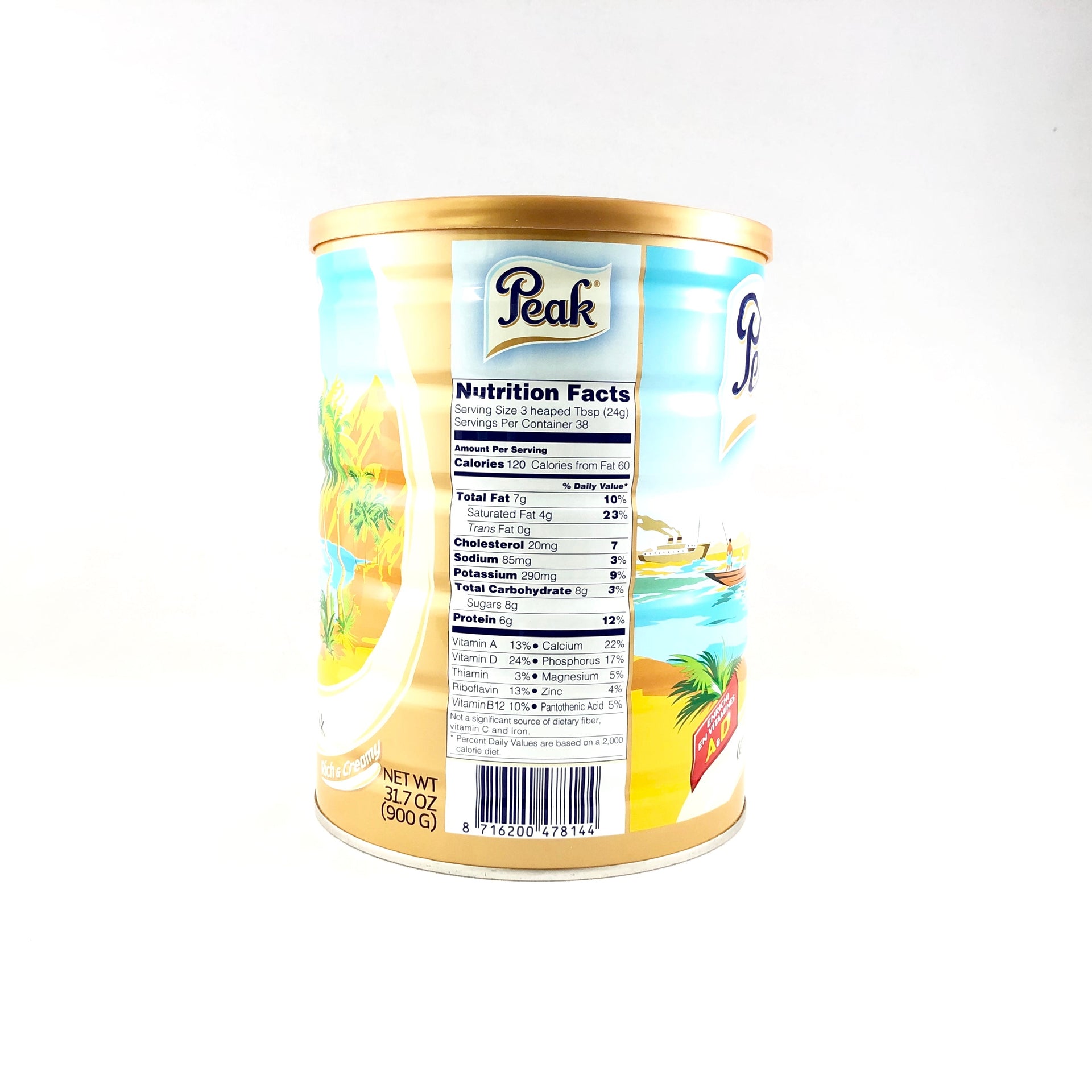 Peak Dry Whole Milk 900g - Break Stop