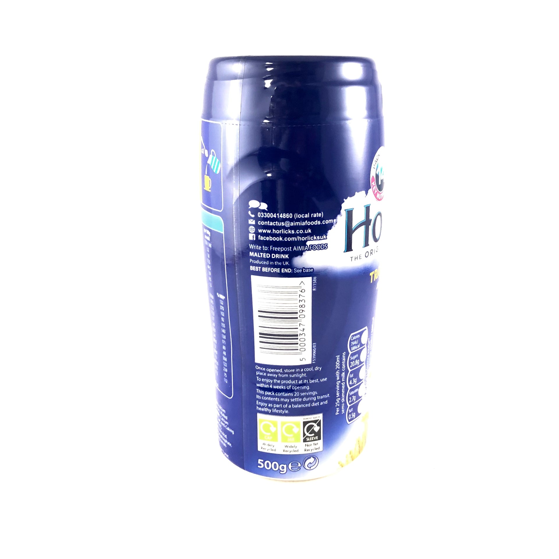 Horlicks Traditional Drink 500g - Break Stop