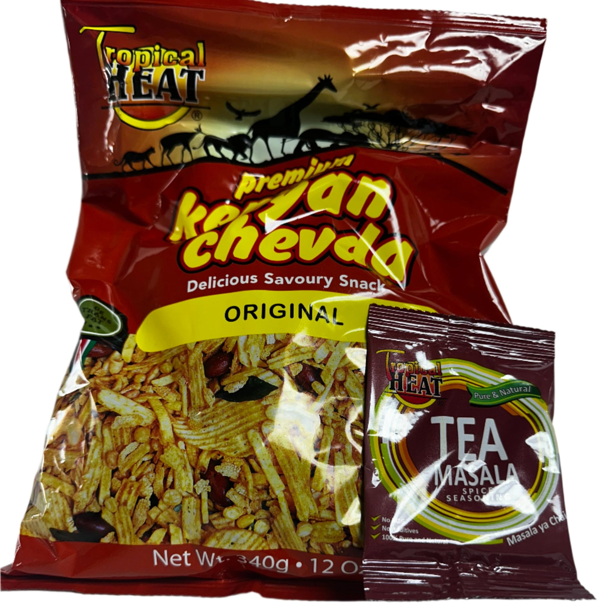 Regular Tropical Heat Kenyan Chevda – Spicy & Crunchy Indian Snack Mix | Authentic Kenyan Recipe | 340g (12oz)