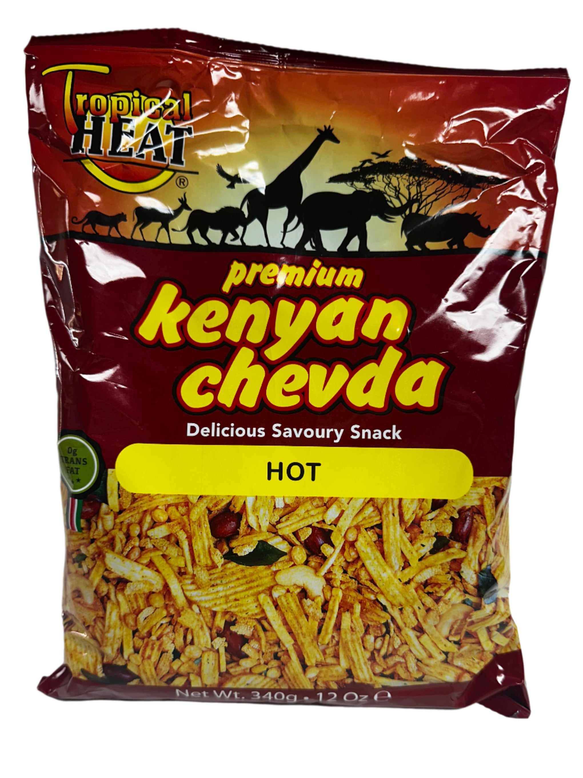 Tropical Heat Kenyan Chevda – Spicy & Crunchy Indian Snack Mix | Authentic Kenyan Recipe | 340g (12oz)