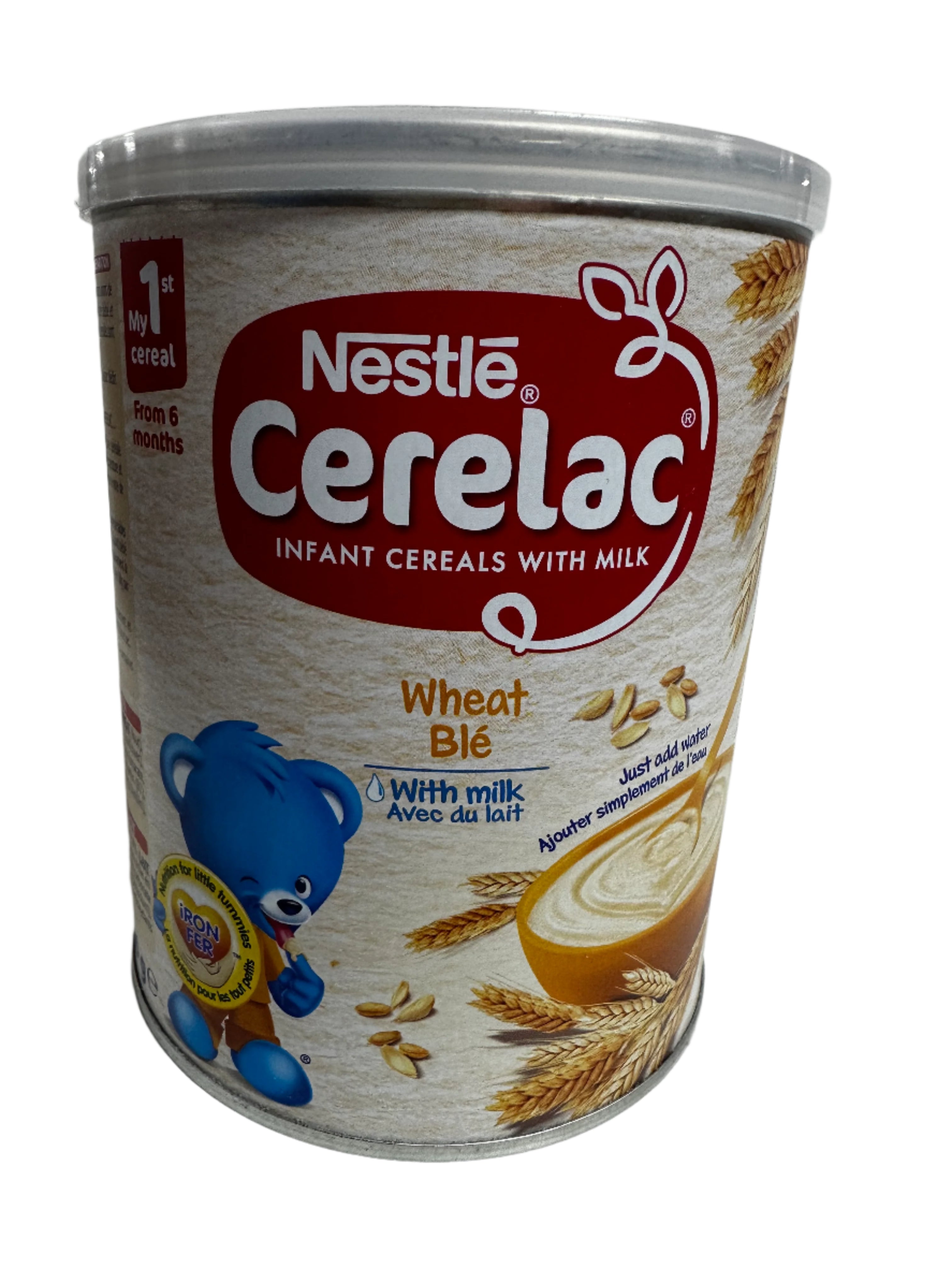 Nestlé Cerelac Infant Cereal with Milk – Wheat Blé (From 6 Months