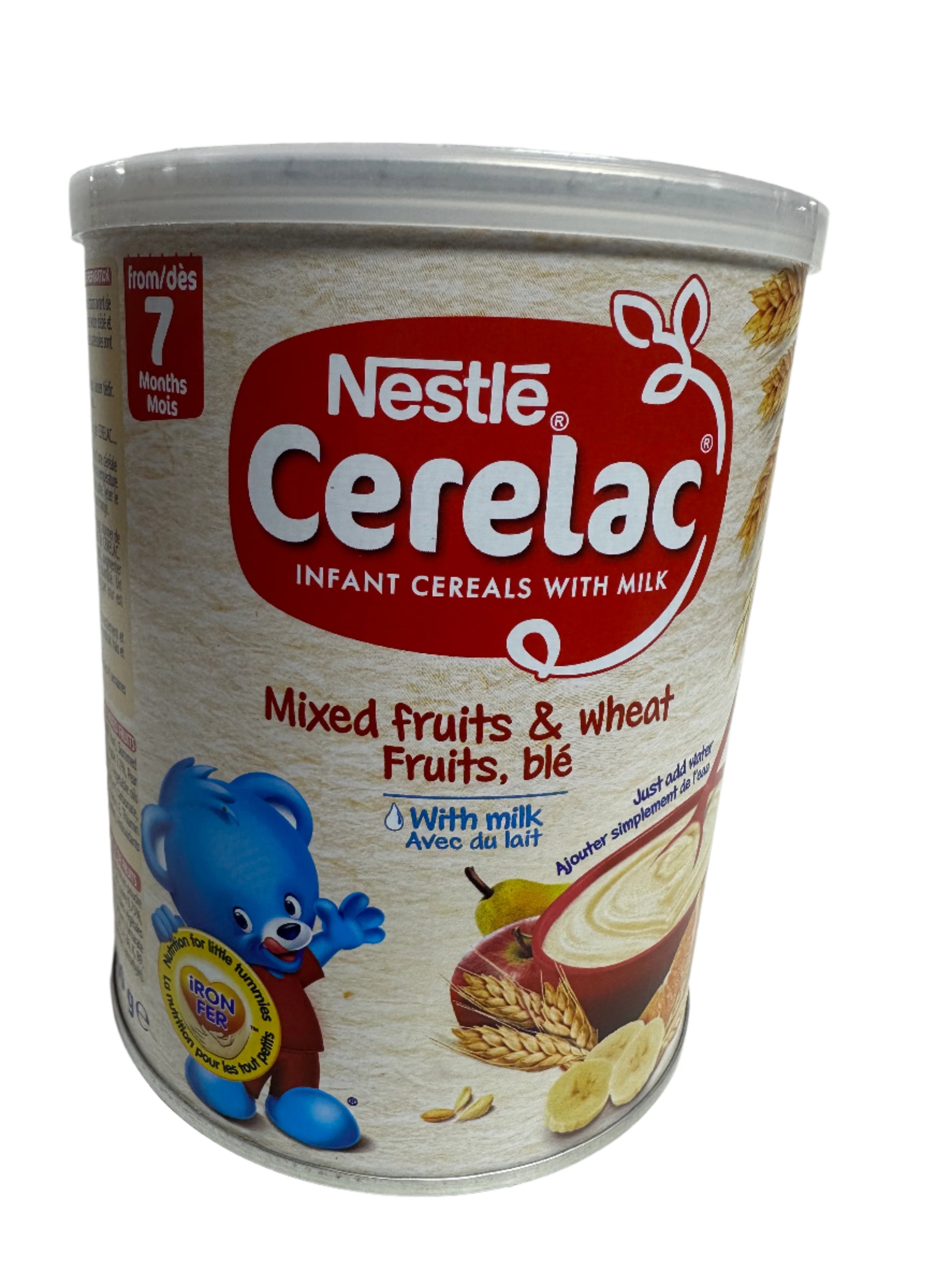 Nestlé Cerelac Infant Cereal with Milk – Mixed Fruits & Wheat (From 7 Months) - 1kg