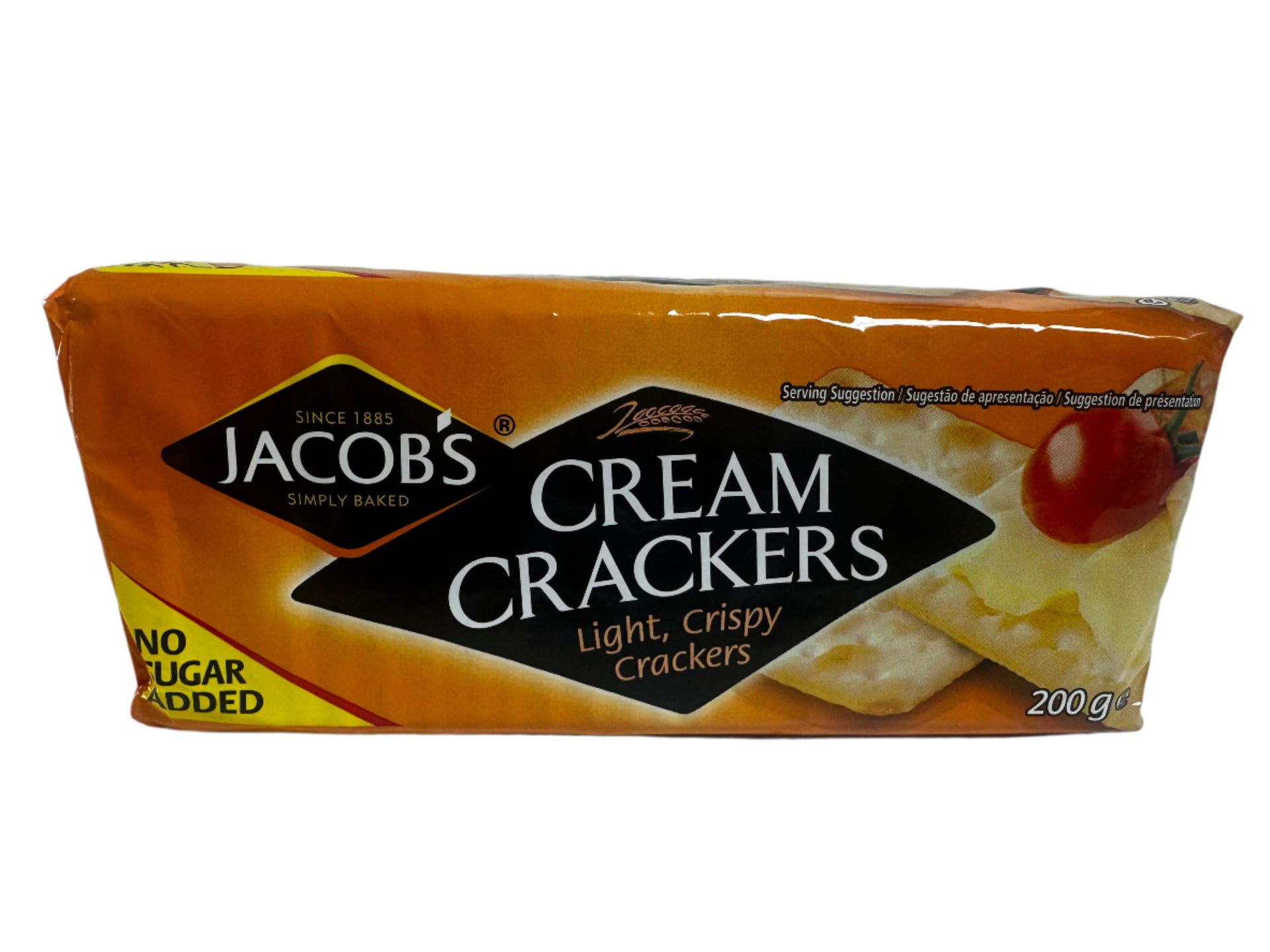 Jacob’s Cream Crackers – Light, Crispy & Simply Baked | No Sugar Added | 200g