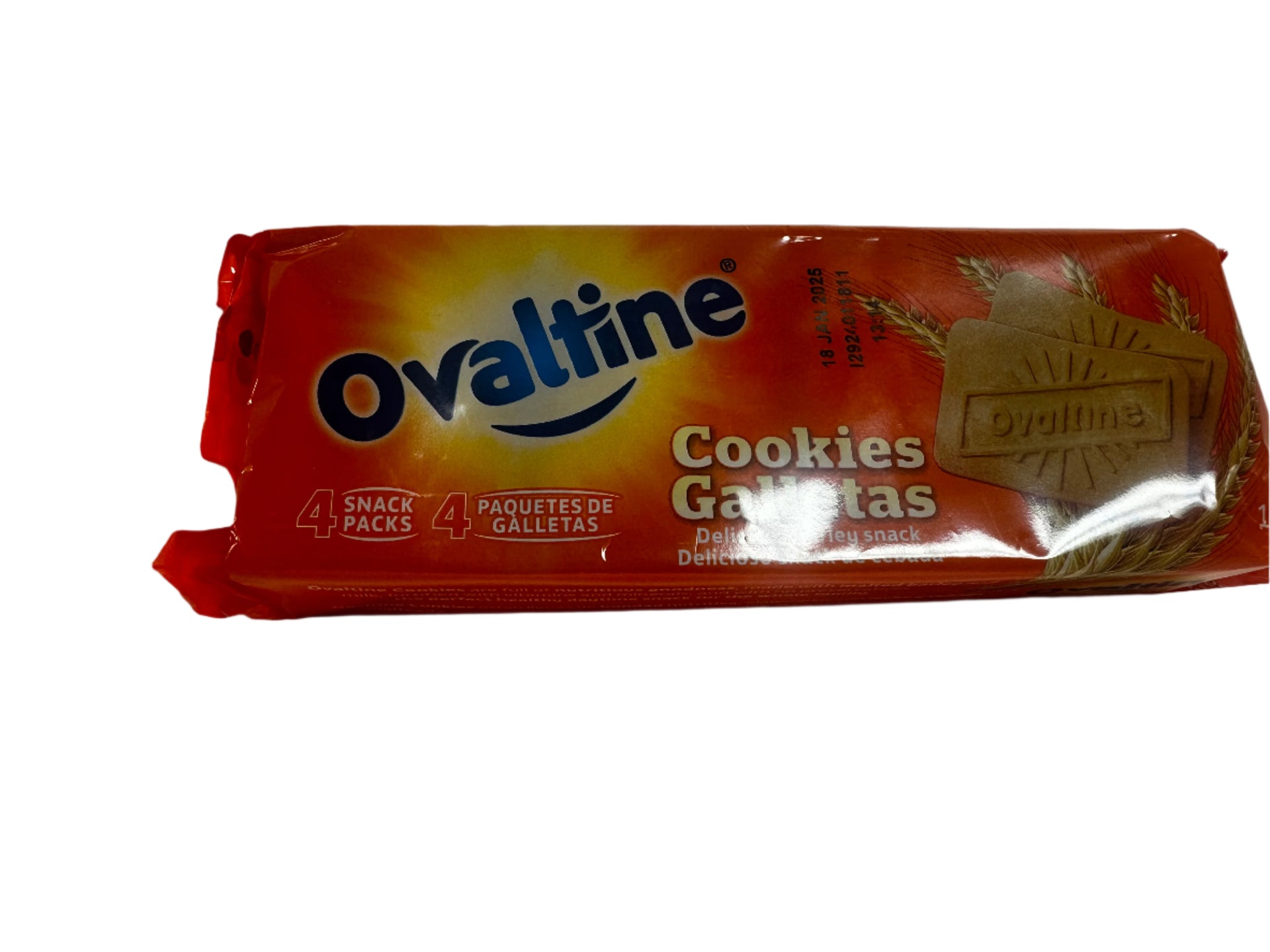 Ovaltine Cookies – Crispy, Malty & Nutritious | 4 Snack Packs | Perfect On-the-Go Treat