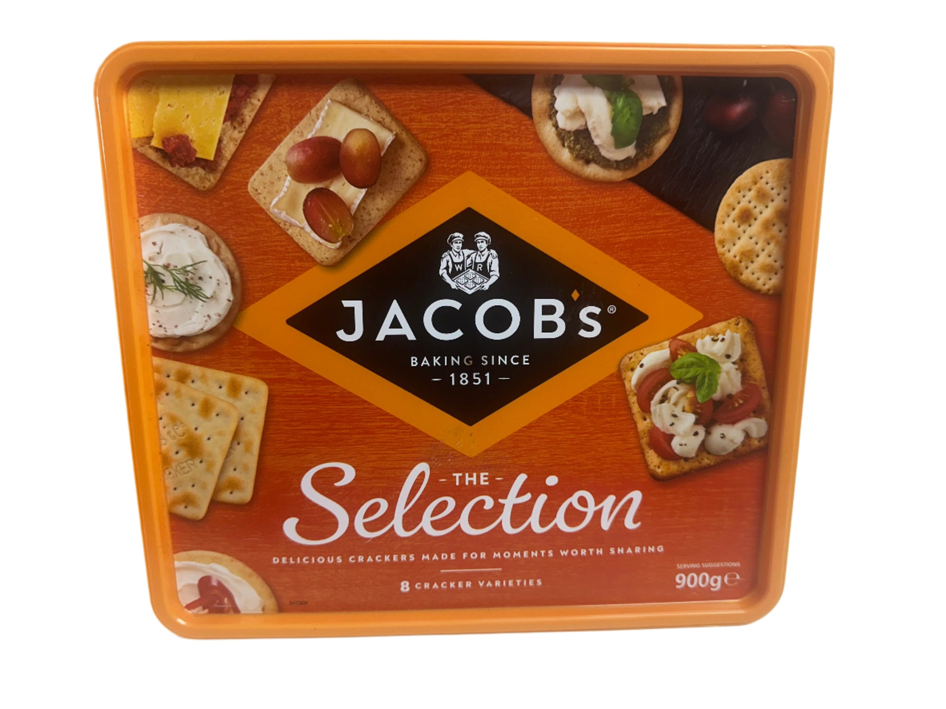 Jacob’s The Selection – Premium Crackers Assortment | 8 Varieties | 900g Sharing Box