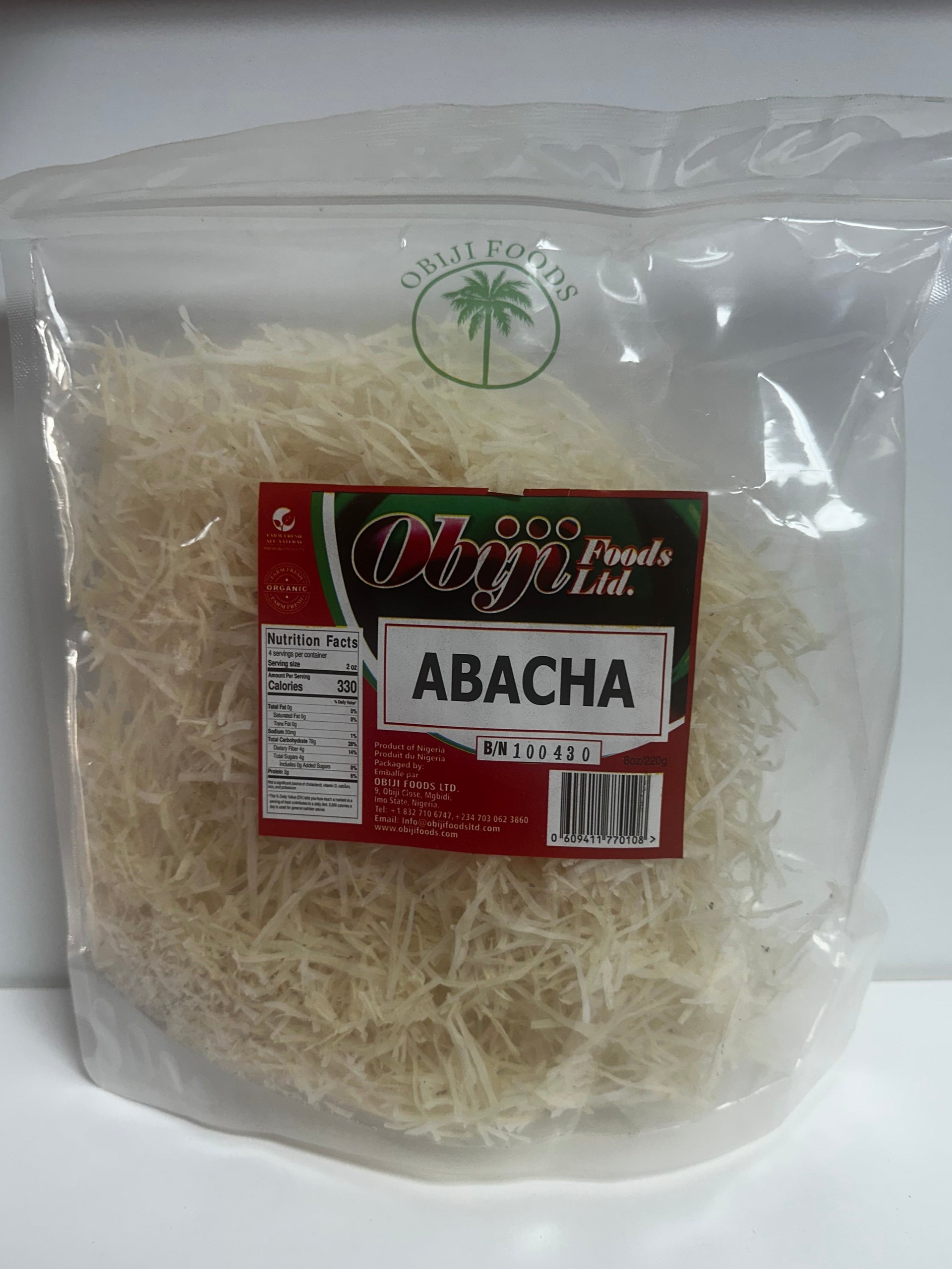 Obiji Foods Abacha – Premium Quality Cassava Shreds | Authentic African Dish