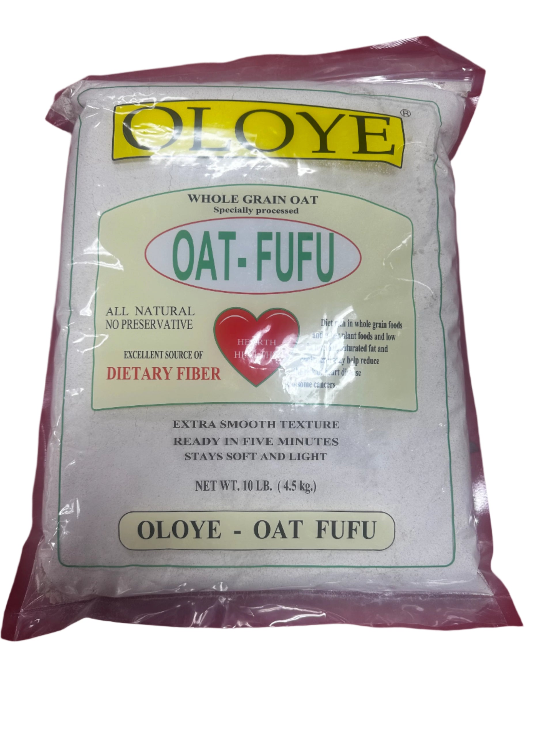 Oloye Oat Fufu – Whole Grain, High-Fiber African Fufu Flour