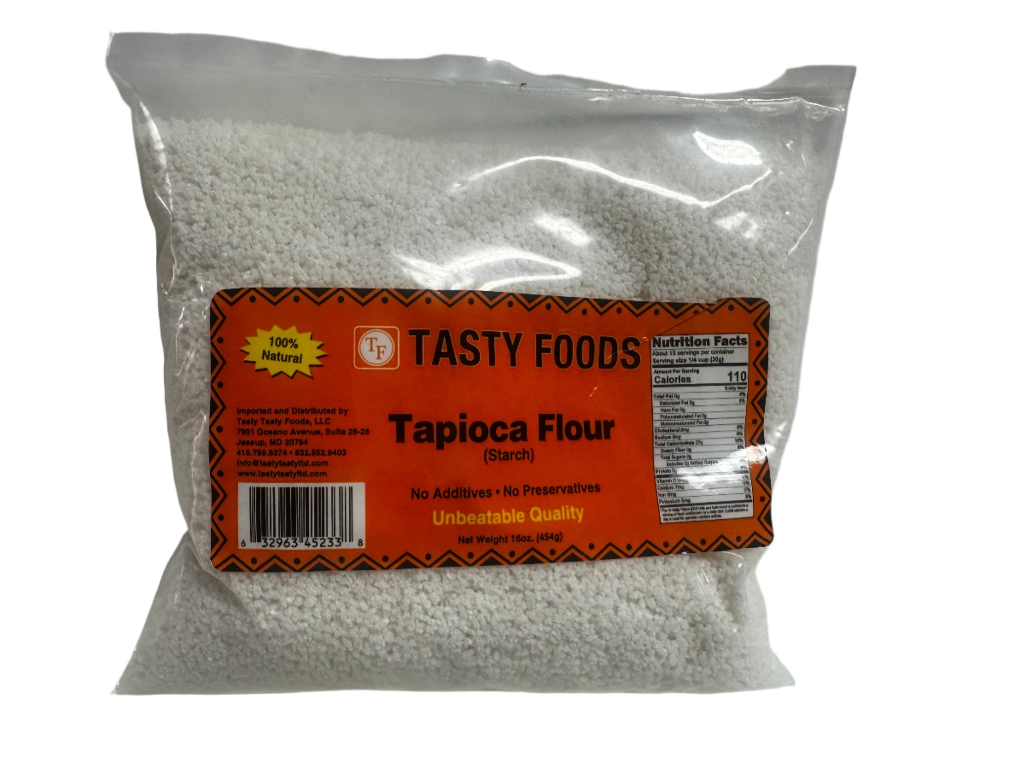 Tasty Foods Tapioca Flour (Starch) – 100% Natural & Gluten-Free