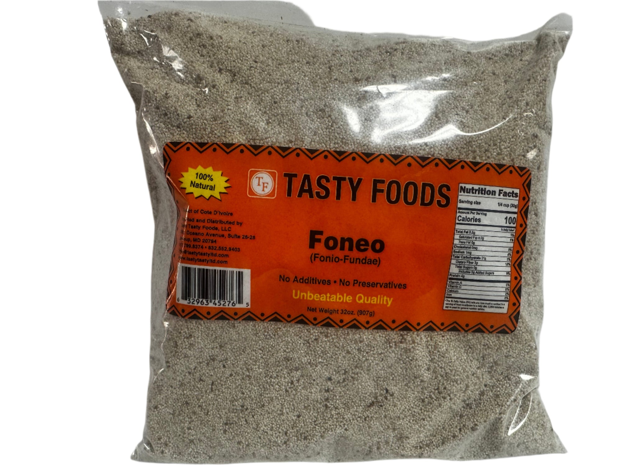 Tasty Foods Foneo (Fonio-Fundae) – 100% Natural Superfood