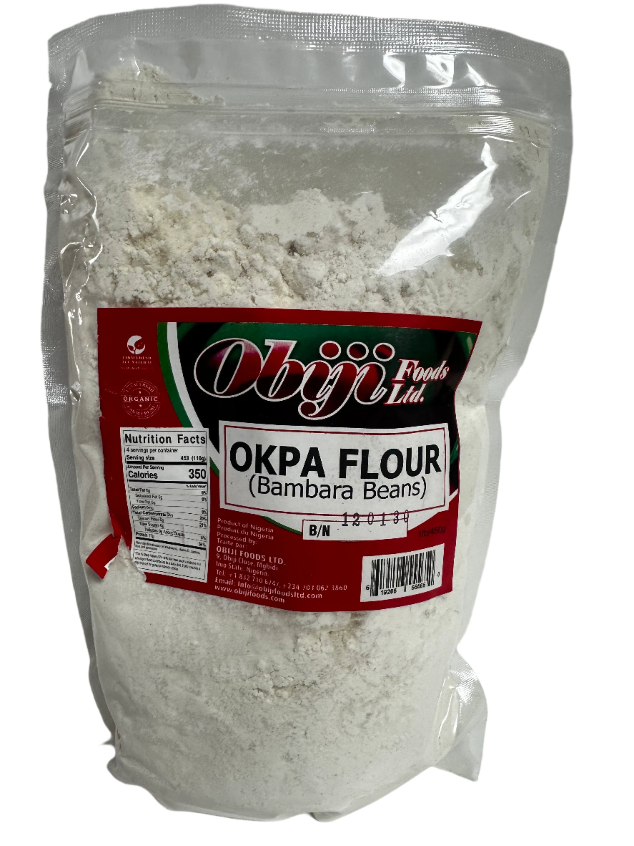 Obiji Foods Okpa Flour (Bambara Beans) – 100% Natural