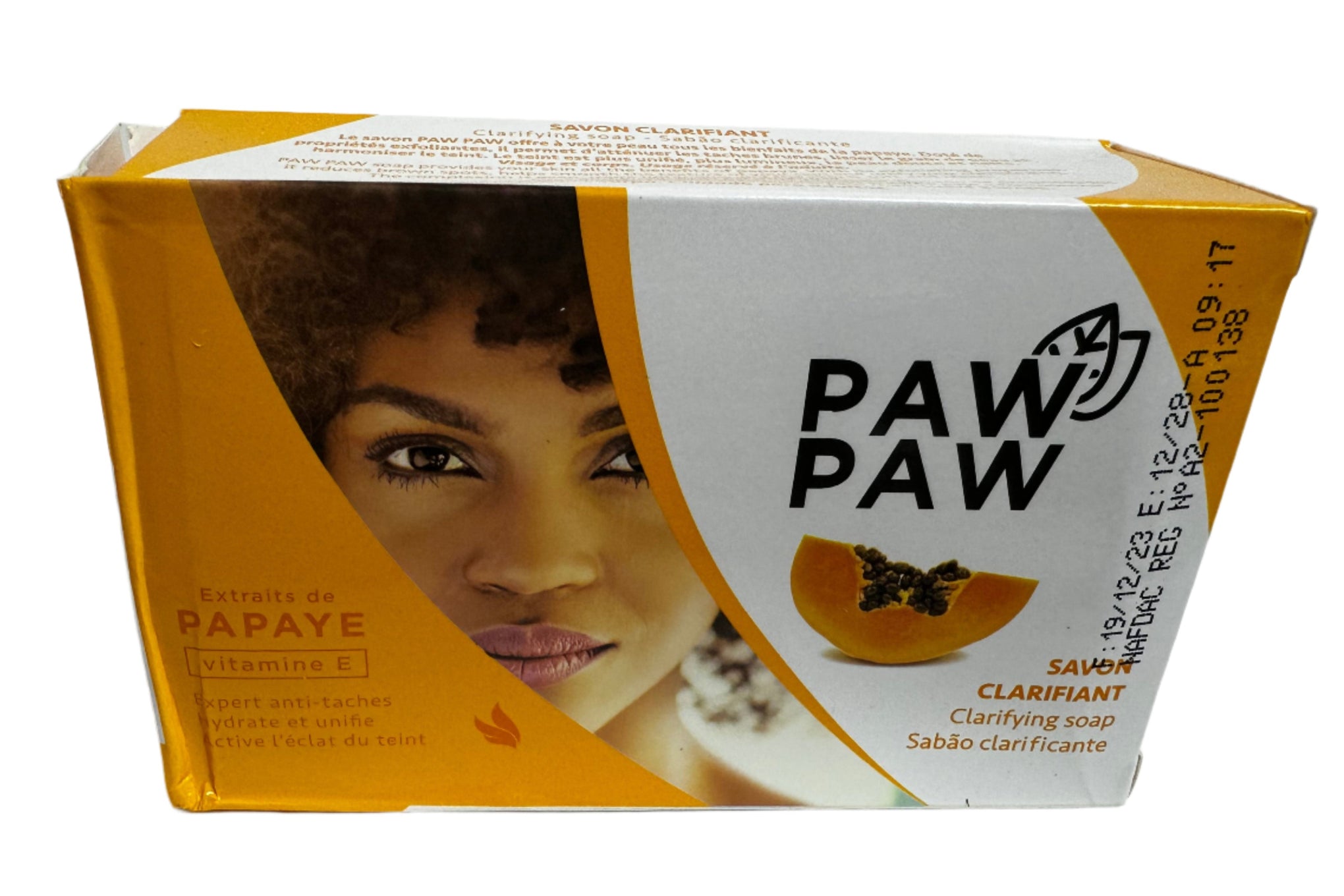 Natural Clarifying Soap Bar – PAM PAW PARATE CLarifiant Sabao for Oily and Acne-Prone Skin