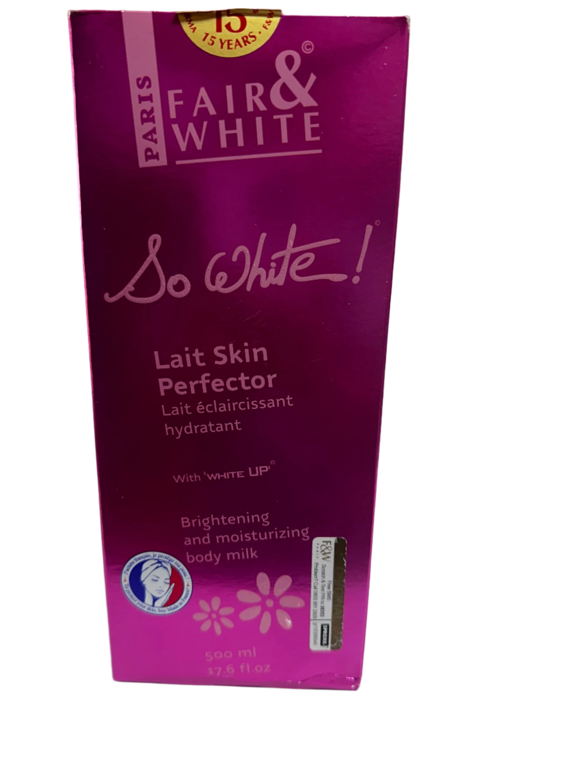 Fair & White So White! Lait Skin Perfector – Brightening & Moisturizing Body Milk | 500ml (17.6 fl.oz)