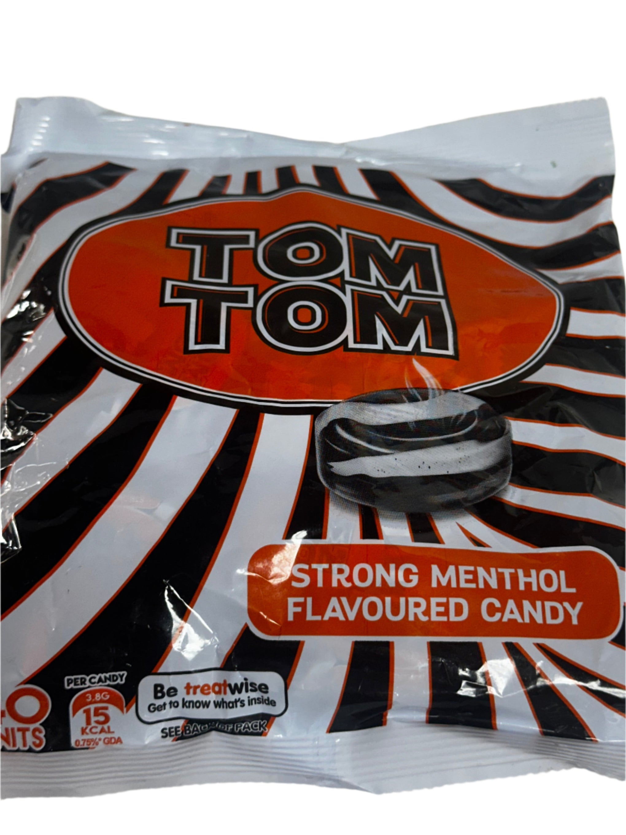 Tom Tom Menthol Candy – Soothing, Strong Menthol Flavor | Cough & Throat Relief | Refreshing & Long-Lasting Mint Candy