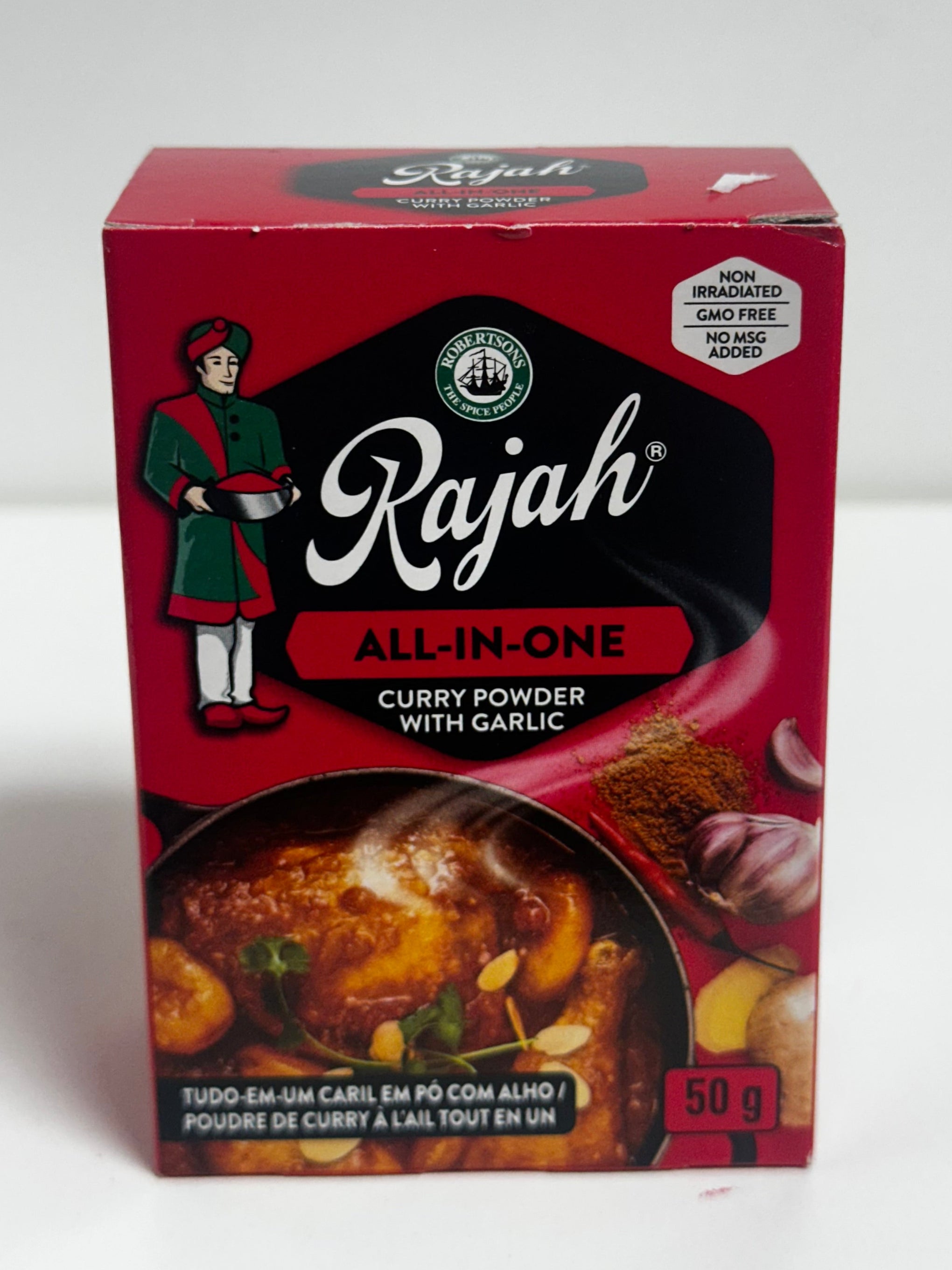 Rajah All-In-One Curry Powder with Garlic – 50g