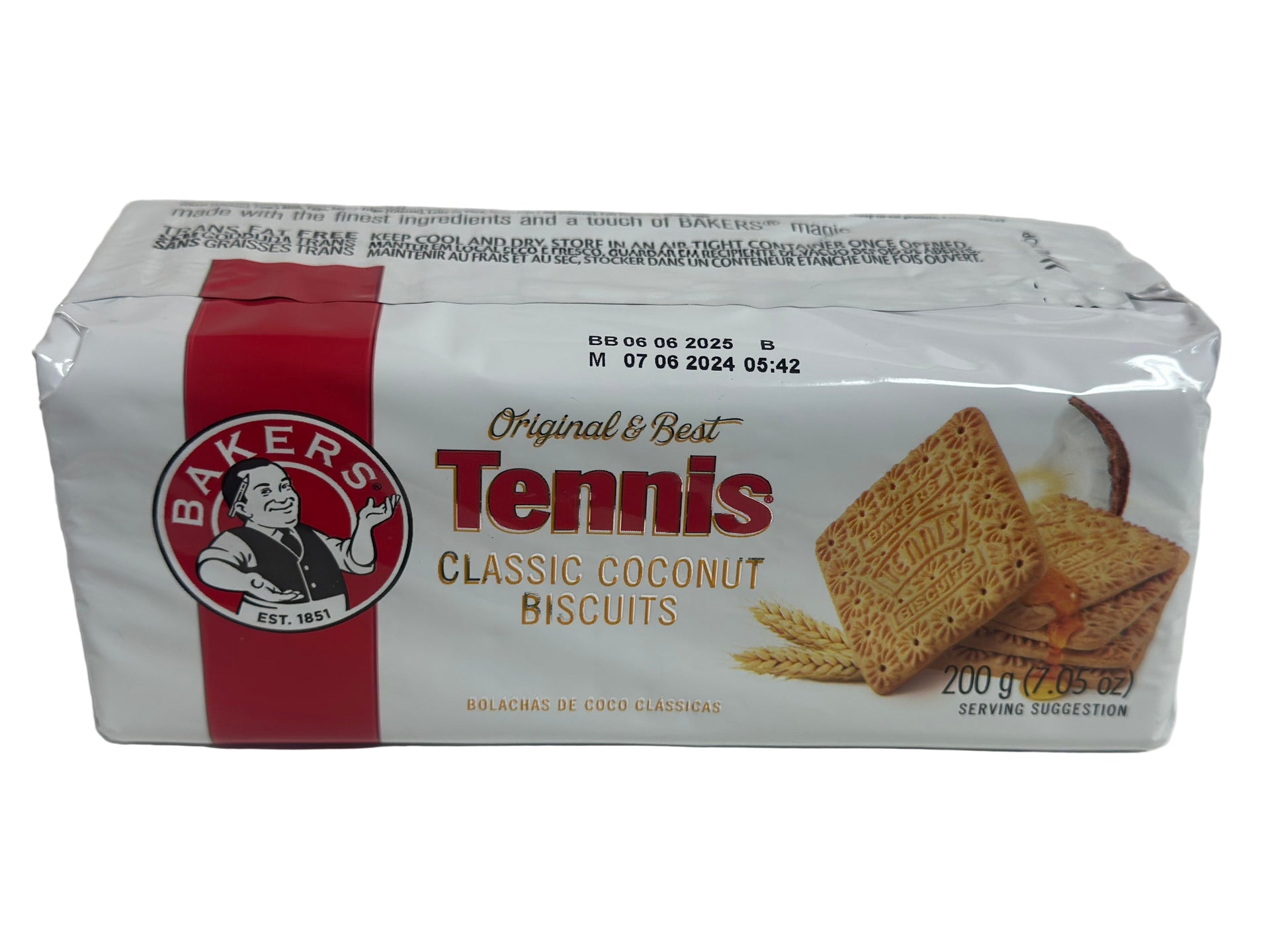 Bakers Tennis Classic Coconut Biscuits – Pack of 5 (200g Each)