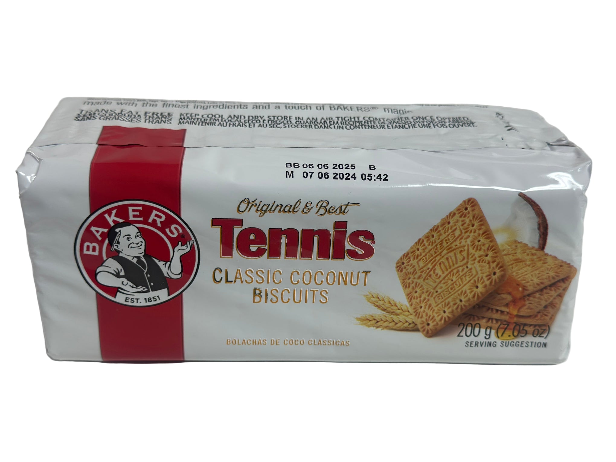 Bakers Tennis Classic Coconut Biscuits – Pack of 5 (200g Each)