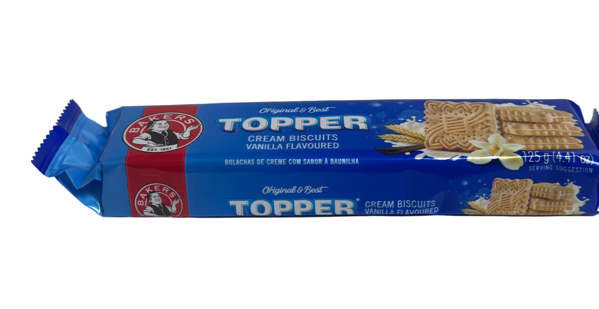 Bakers Topper Cream Biscuits – Vanilla Flavoured – Pack of 5 (125g Each)