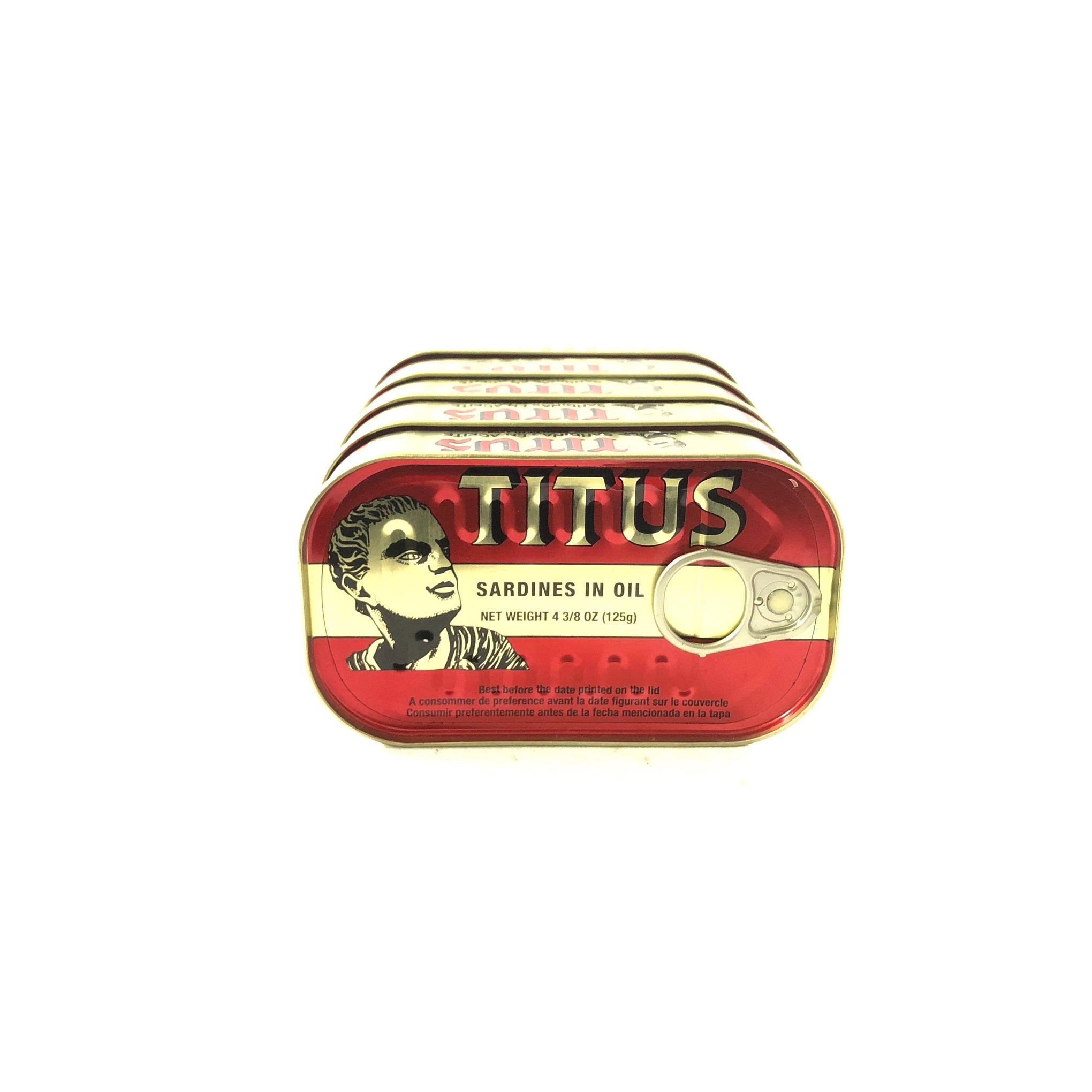 Titus Sardine in Oil 4oz - 5 Packs - Break Stop