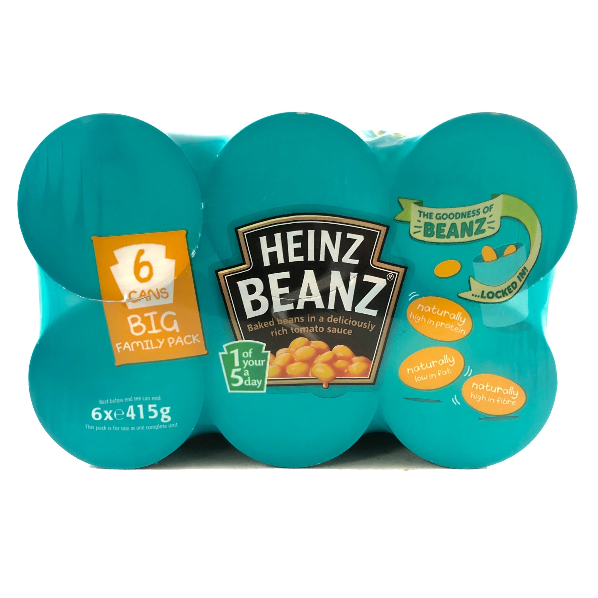 Heinz Baked Beans with Tomato Sauce 390g - 6 Cans - Break Stop