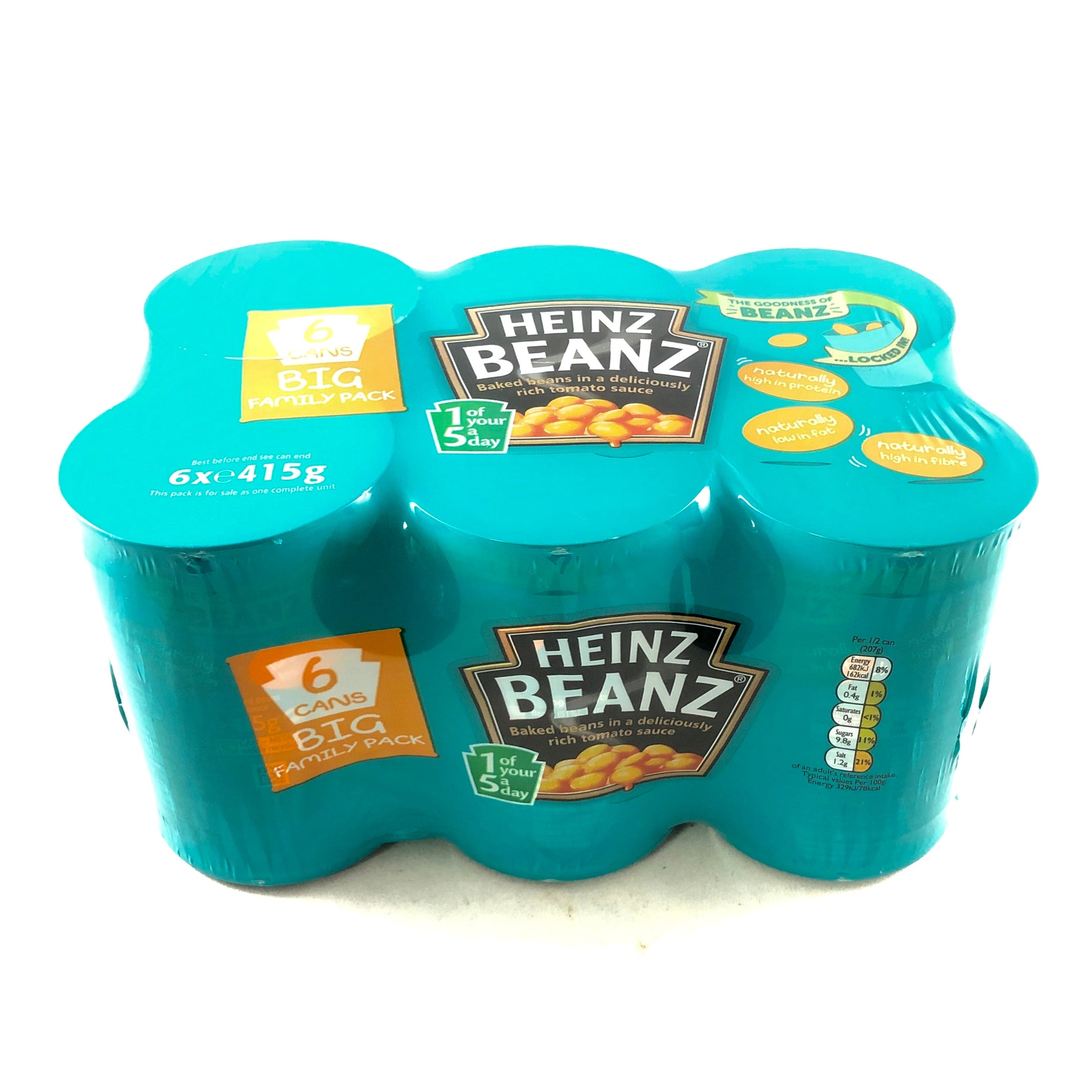 Heinz Baked Beans with Tomato Sauce 390g - 6 Cans - Break Stop