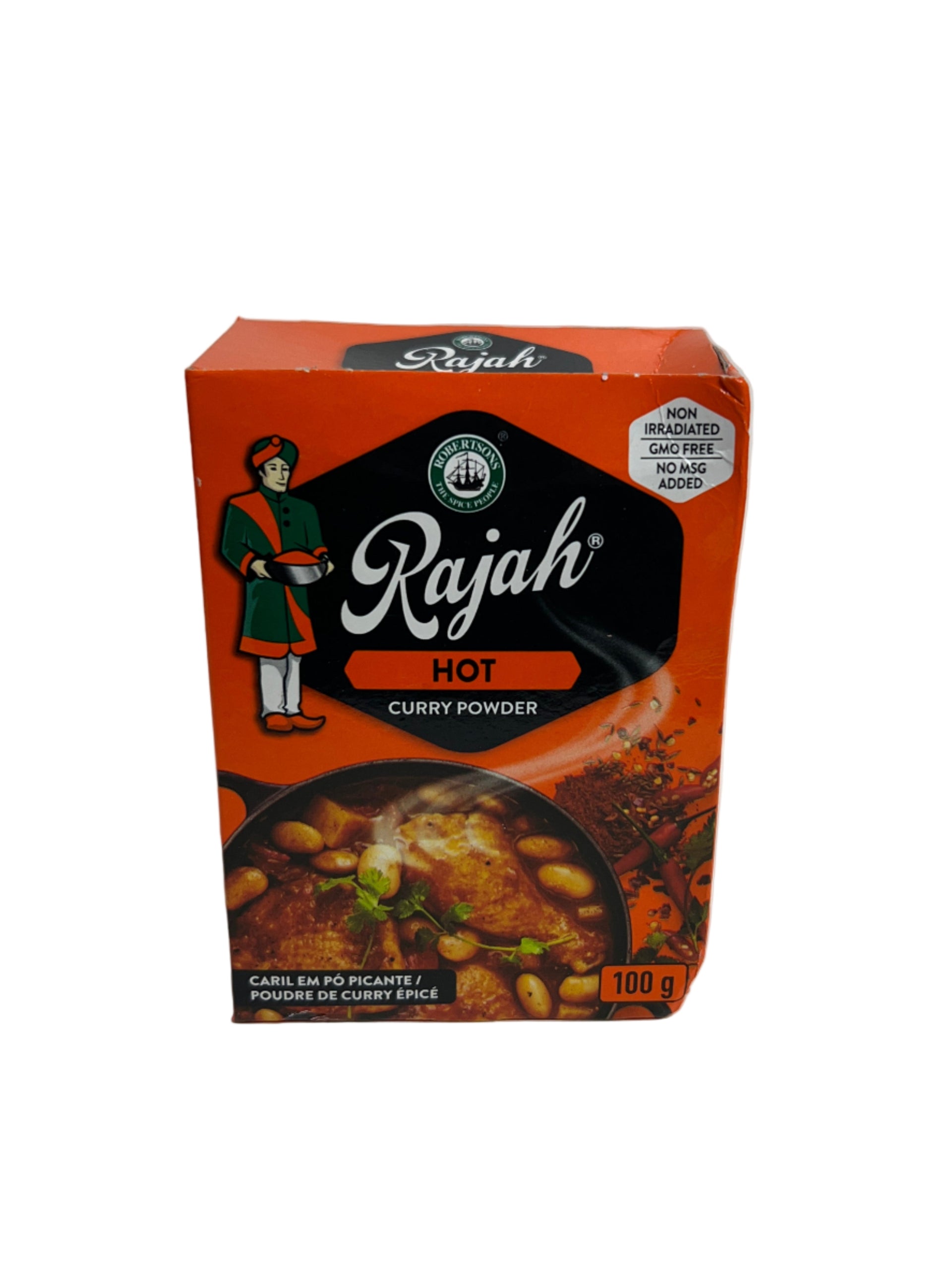 Rajah Hot Curry Powder — Set of 4 (100g Each)