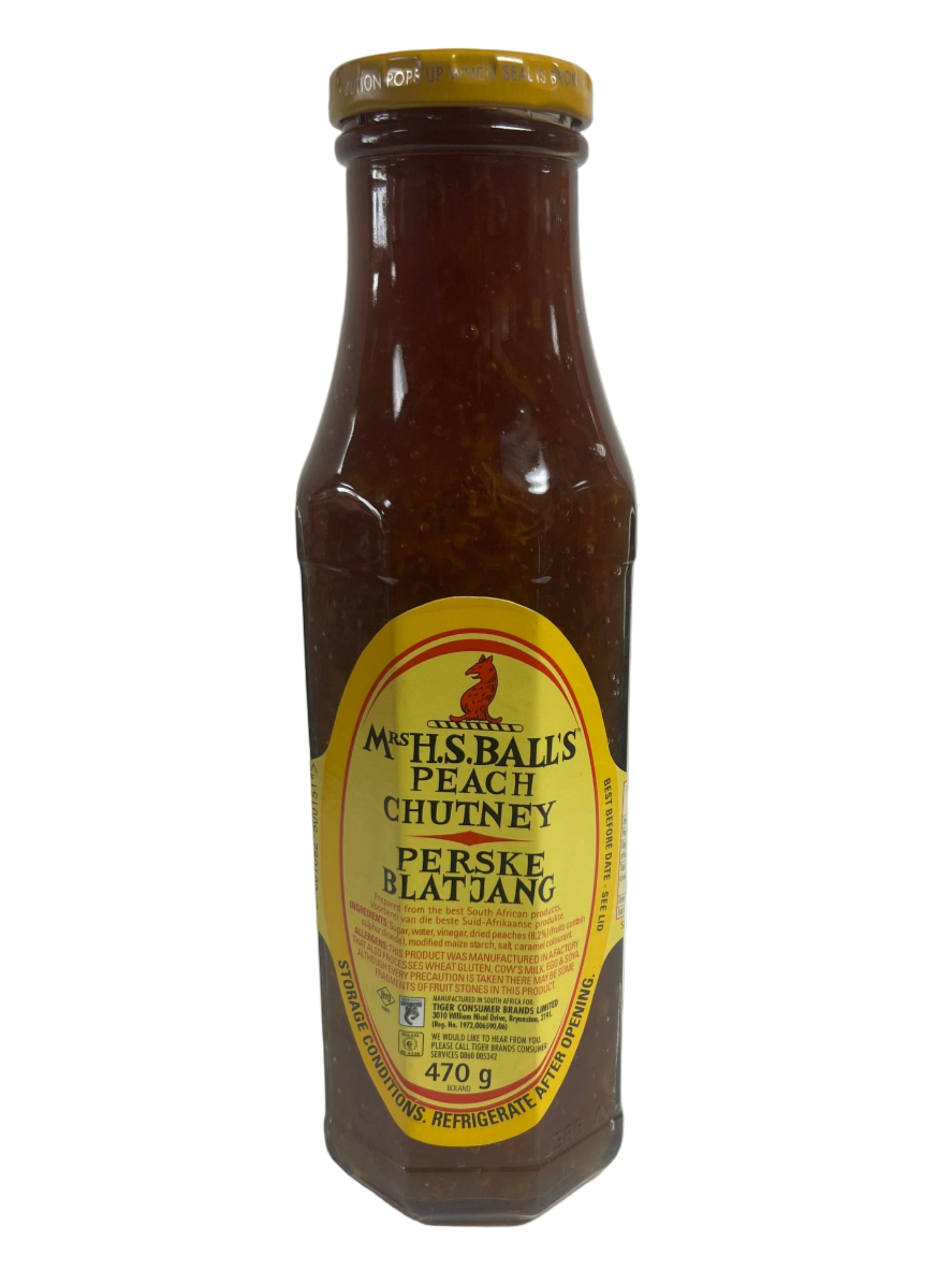 Mrs. H.S. Ball’s Peach Chutney – 4 Pack (4 x 470g) | Perske Blatjang