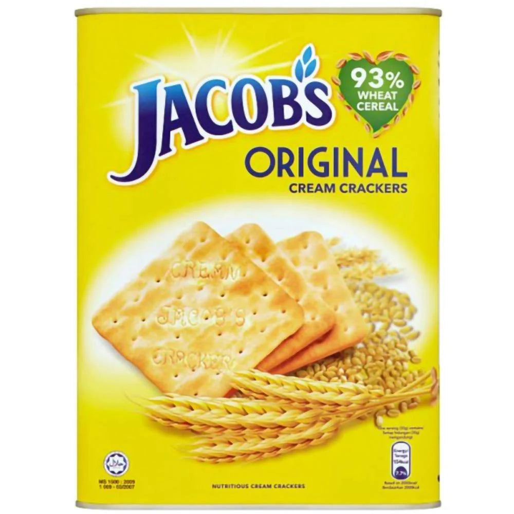 James Original Cream Crackers 700g – Light & Crispy Snack Crackers Made with 93% Wheat Cereal – Classic British Biscuits for Tea Time, Cheese Pairing, Spreads & Everyday Snacking